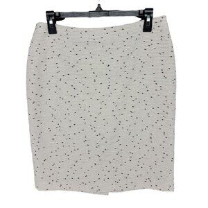 Talbots Womens Skirt Pencil 6P Twill Cream Classic Career Office Career Geek